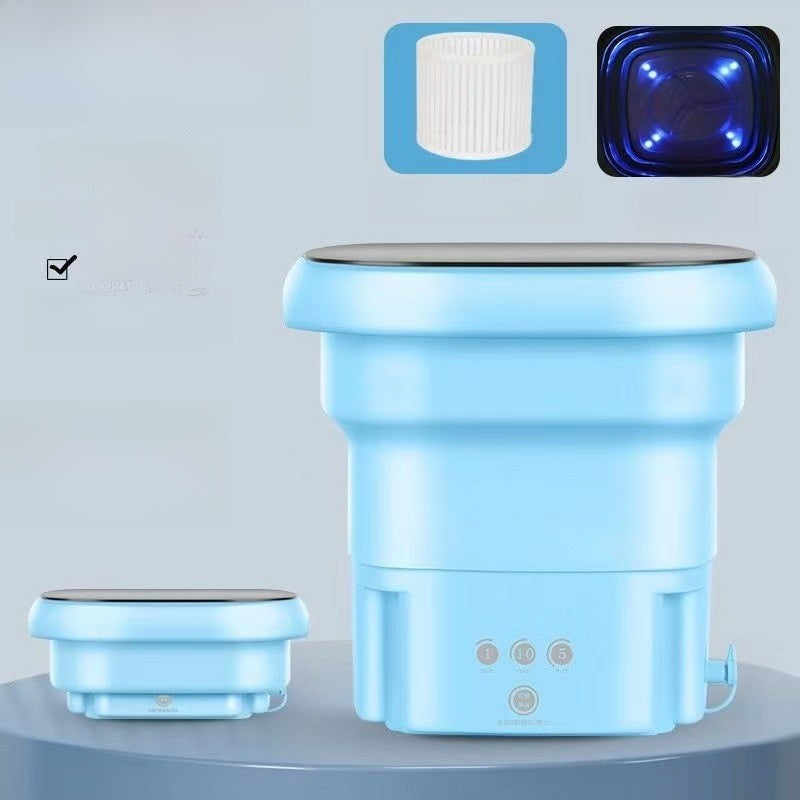 Foldable Portable 8L Washing Machine for Dormitory Baby Clothes