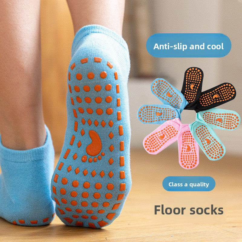 Non-slip Cotton Sports Socks for Yoga and Toddlers