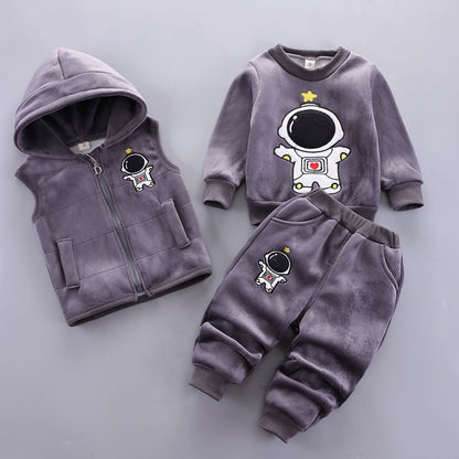 Baby Children's Spring Clothes Three-Piece Set