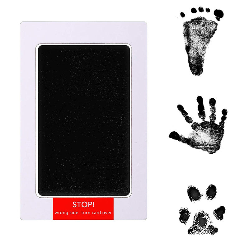 Newborn handprint and footprint cleaning touch pad