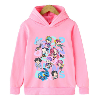 Kpop Cartoon Hooded Sweatshirts