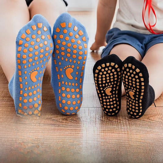 Non-slip Cotton Sports Socks for Yoga and Toddlers