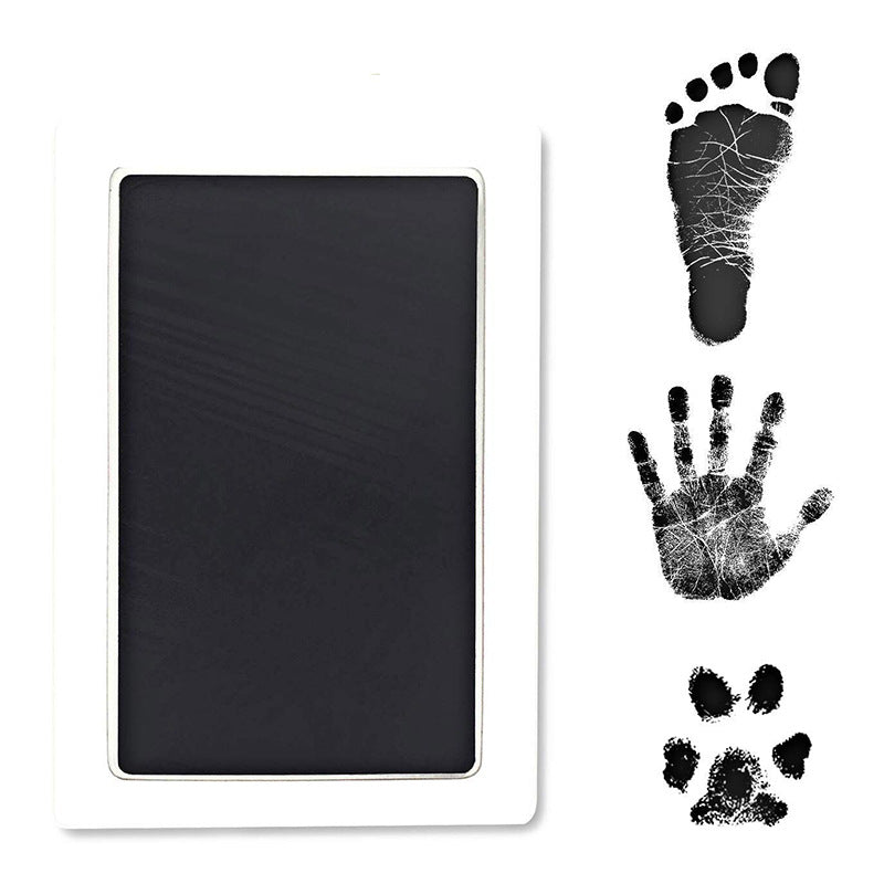 Newborn handprint and footprint cleaning touch pad
