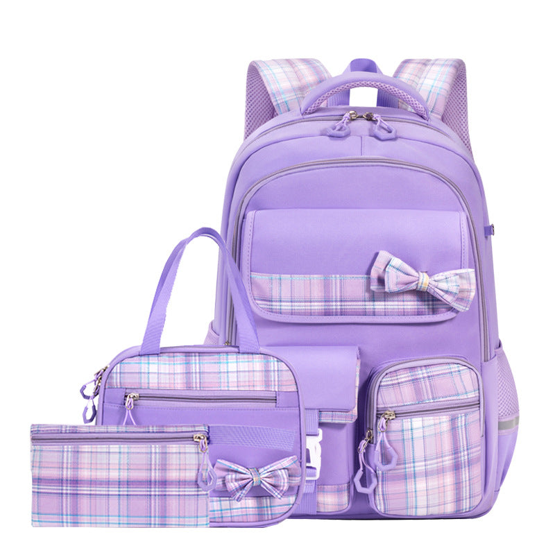 Bow Knot School Backpack Set