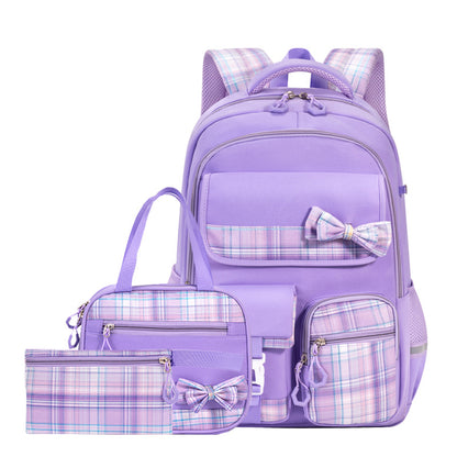 Bow Knot School Backpack Set