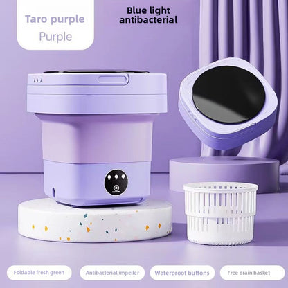 Foldable Portable 8L Washing Machine for Dormitory Baby Clothes