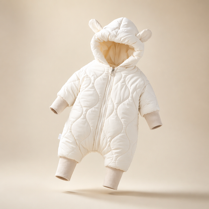 Infant and toddler one-piece clothing with fleece and cotton for going out and crawling — main product photo