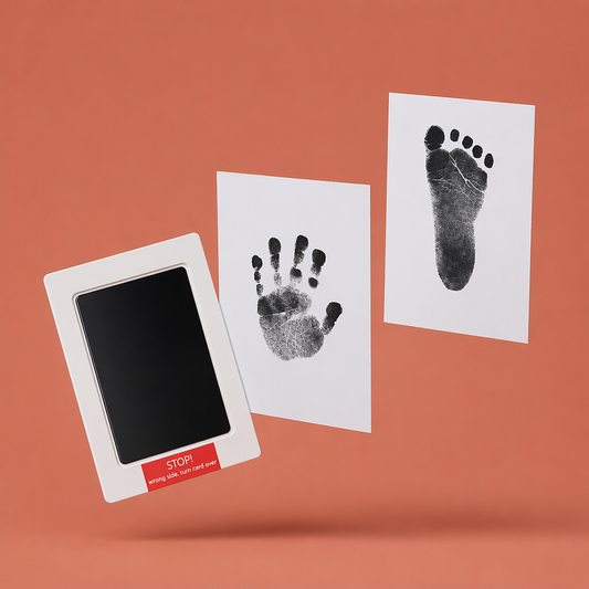 Newborn handprint and footprint cleaning touch pad — main product photo