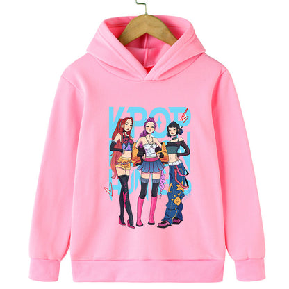 Kpop Cartoon Hooded Sweatshirts