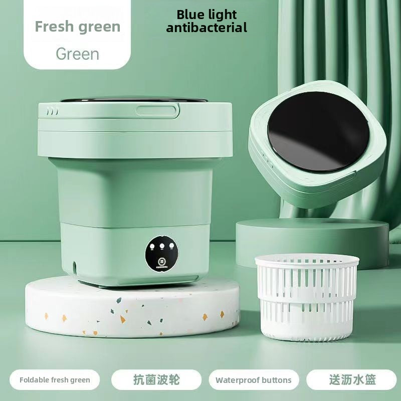 Foldable Portable 8L Washing Machine for Dormitory Baby Clothes