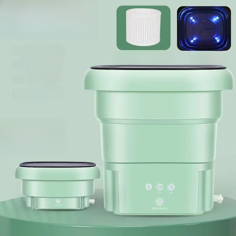 Foldable Portable 8L Washing Machine for Dormitory Baby Clothes