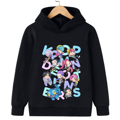Kpop Cartoon Hooded Sweatshirts
