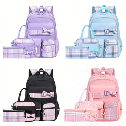 Bow Knot School Backpack Set