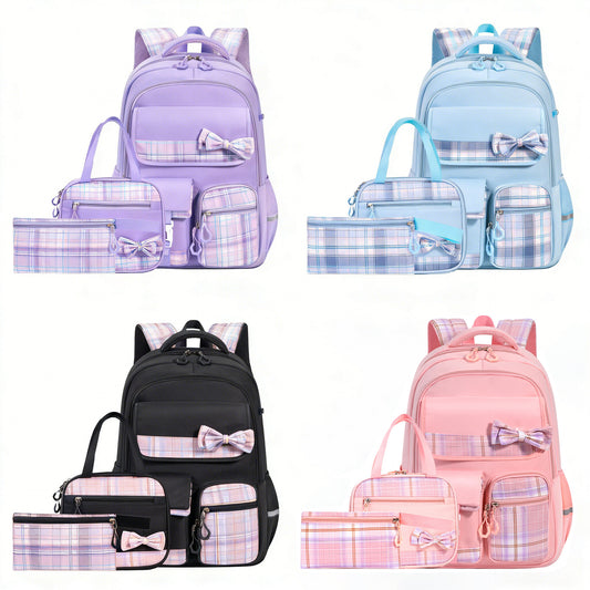 Bow Knot School Backpack Set