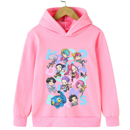 Kpop Cartoon Hooded Sweatshirts